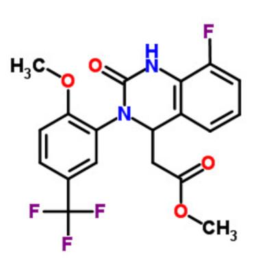 917389-21-0 4-Quinazolineacetic acid, 8-fluoro-1,2,3,4-tetrahydro-3-[2-Methoxy-5-(trifluoroMethyl)phenyl]-2-oxo-, Methyl ester